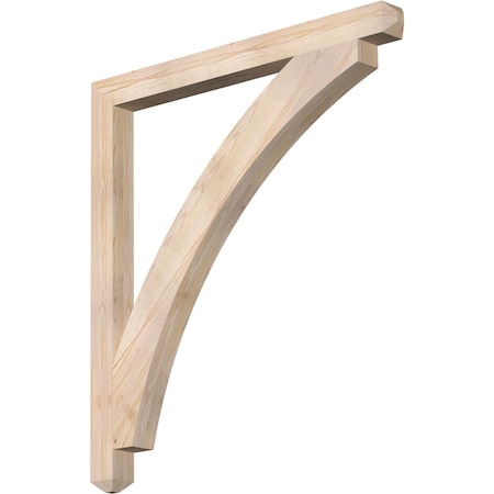 Ekena Millwork Thorton Craftsman Smooth Bracket, Douglas Fir, 3 1/2"W x 44"D x 48"H BKT04X44X48THR04SDF